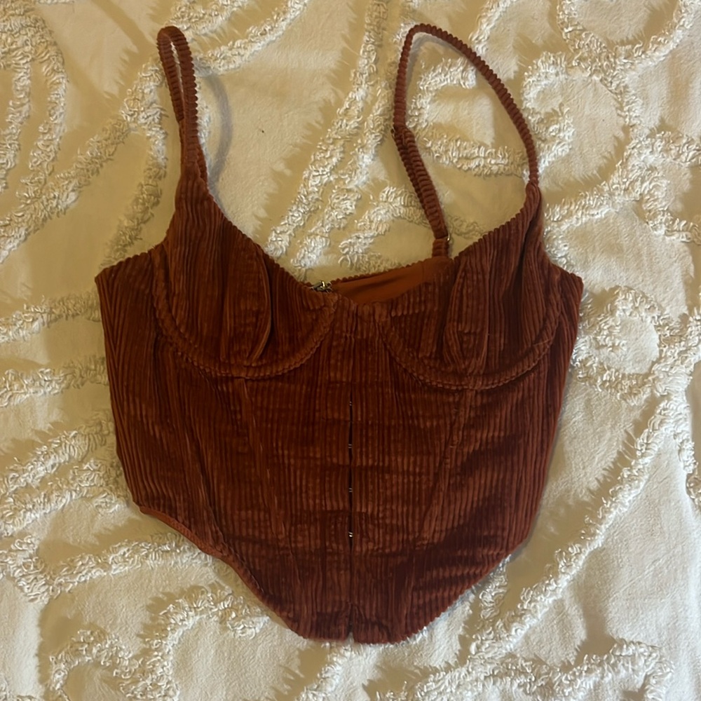 Wild fox burnt orange corset